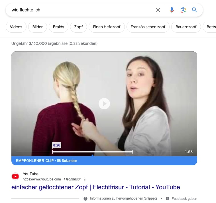 Video Snippet Beispiel
